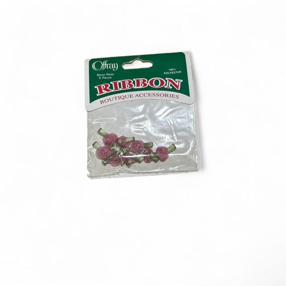 3 Packs Offray Ribbon Flower Roses Embellishments - Picture 2 of 5